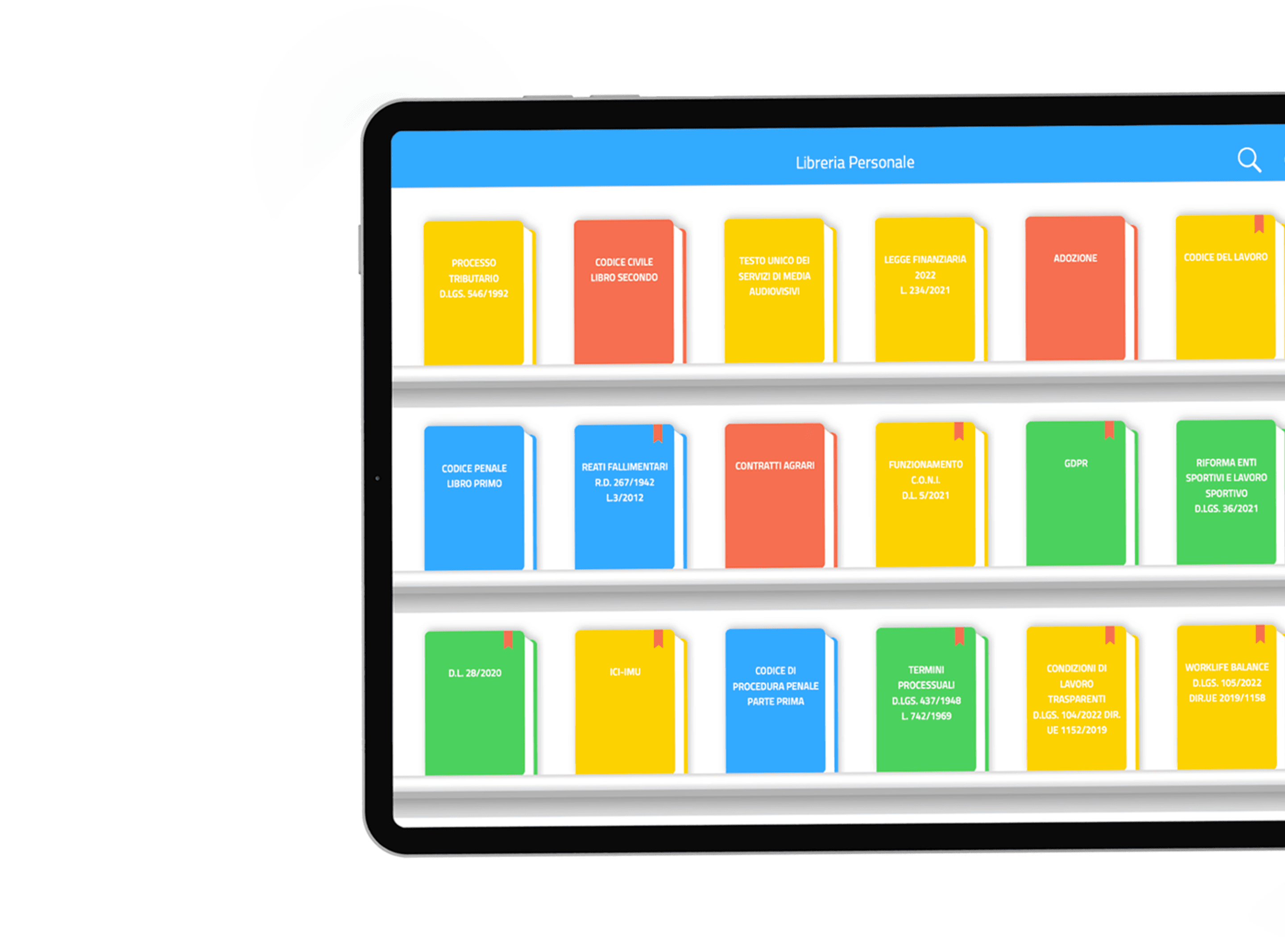Libreria LexUp su iPad