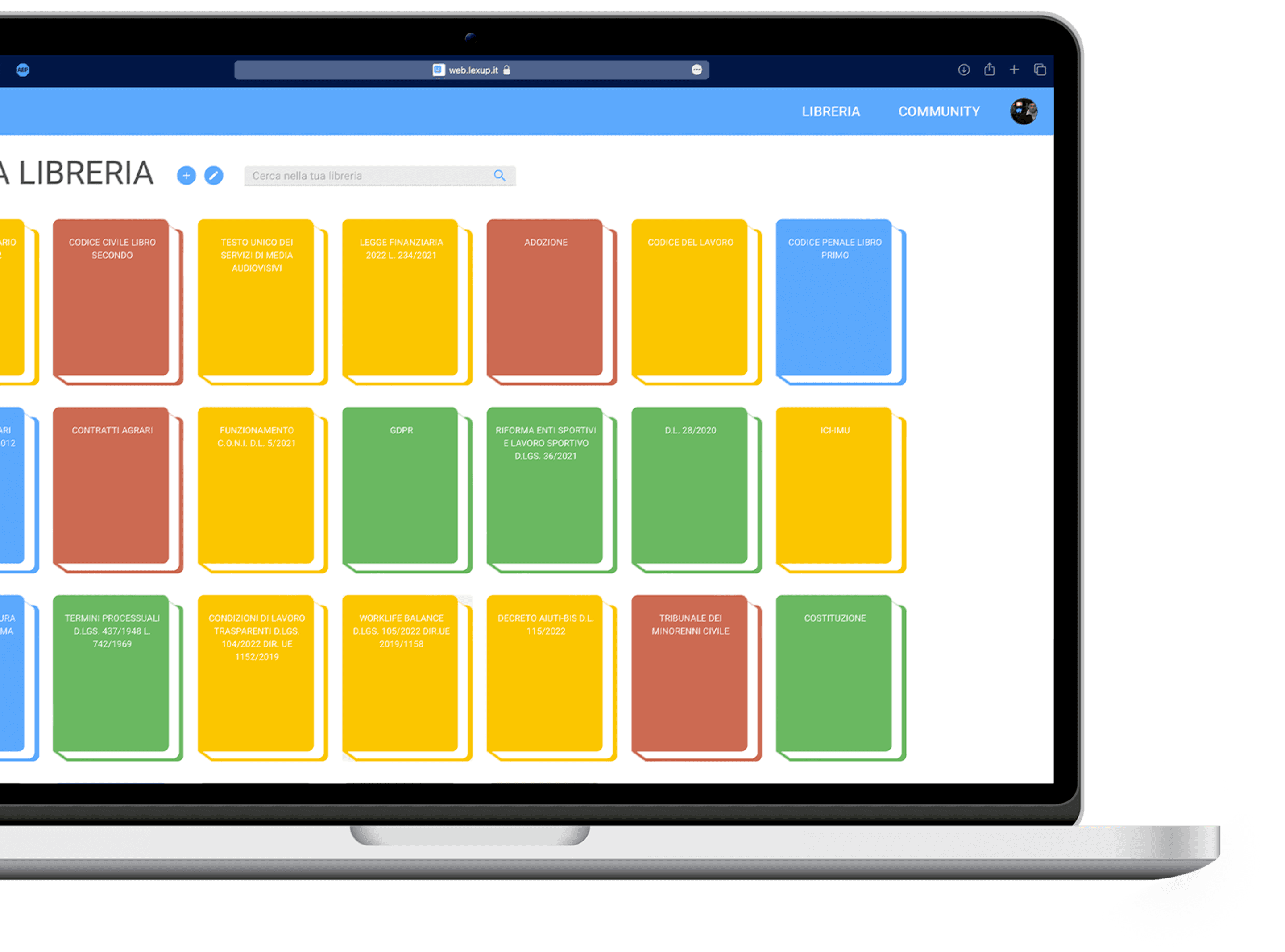 Libreria LexUp su Mac